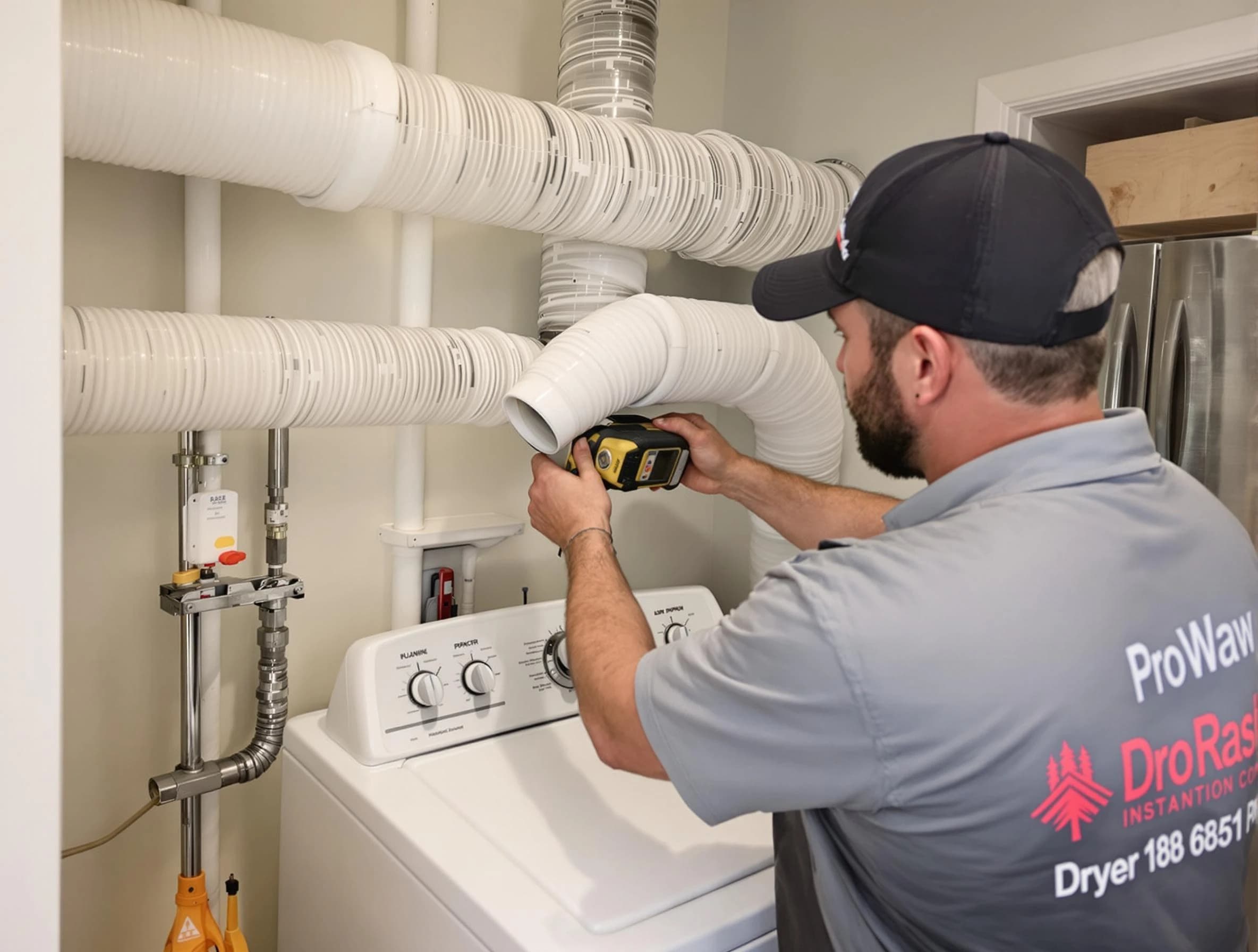Professional dryer vent hose installation by North Fayette Dryer Vent Cleaning in North Fayette